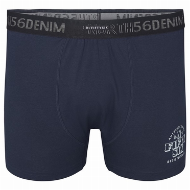 North 56Denim boxershort m. stretch FIFTYSIX, zwart