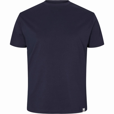 US T-shirts 2-pack, effen navy blauw (2 stuks)