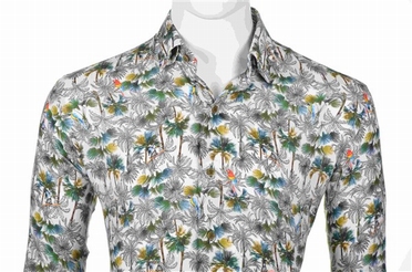 Eden Valley overhemd regular fit AMSTERDAM, jungle parrot