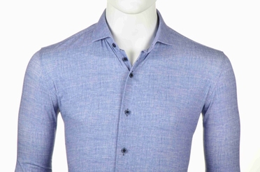 Eden Valley overhemd soft stretch regular fit, french blue