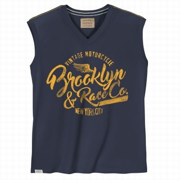 Redfield tanktop V-hals BROOKLYN, denim blauw