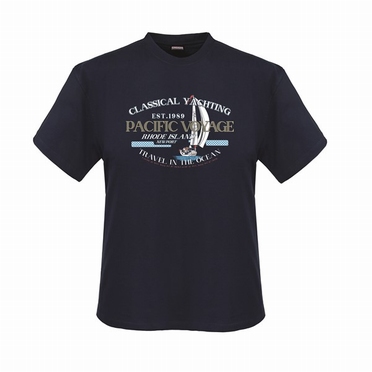 Adamo T-shirt print PACIFIC VOYAGE, navy