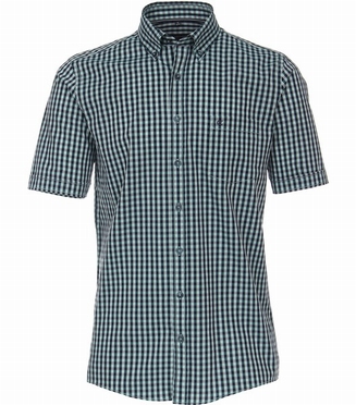 Casa Moda Kent overhemd Comfort Fit, karo groen