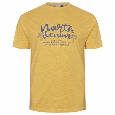 North 56Denim T-shirt print North Denim, yellow