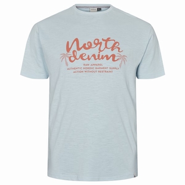 North 56Denim T-shirt print North Denim, light blue