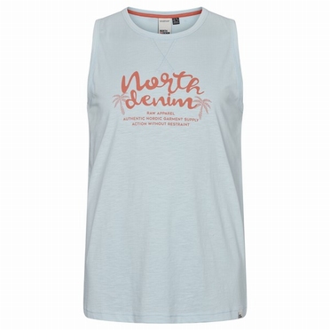 North 56Denim Singlet print North Denim, light blue