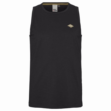 North 56Denim Singlet m. printje, zwart