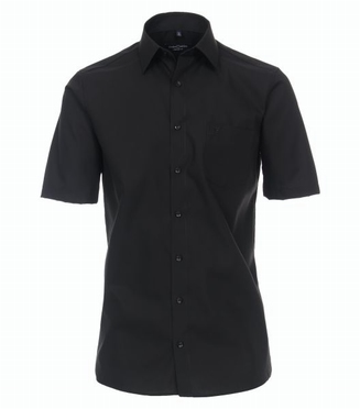 Casa Moda strijkvrij Comfort Fit overhemd, zwart
