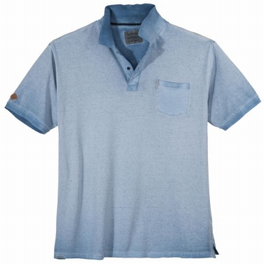 Redfield Polo m. borstzakje Used-look, ice sky