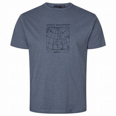 North 56°4 T-shirt print Nordic Explorers, storm blue