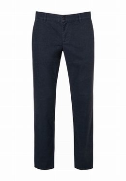 Alberto Chino Regular Fit Retro Wool Look L34, navy