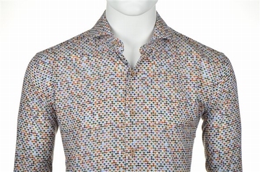 Eden Valley overhemd soft stretch regular fit, bolletjes
