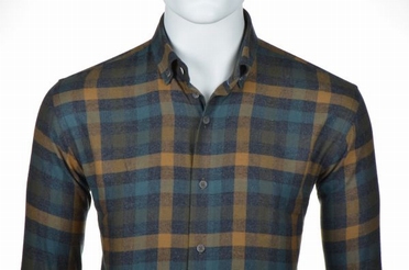 Eden Valley overhemd Regular Fit katoen+wol, geruit