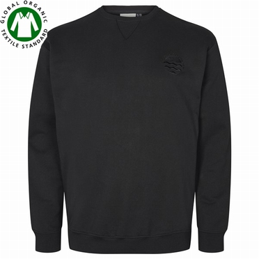 North 56°4 crew neck sweater, zwart