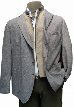 Gebr. Weis winter blazer jasje TAYLOR, grijs-blauw