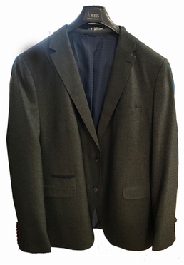 Gebr. Weis winter blazer jasje DIEGO K, antraciet melée