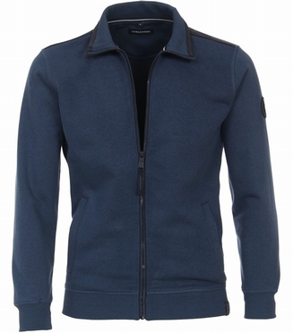 Casa Moda Cardigan vest met rits, blauw