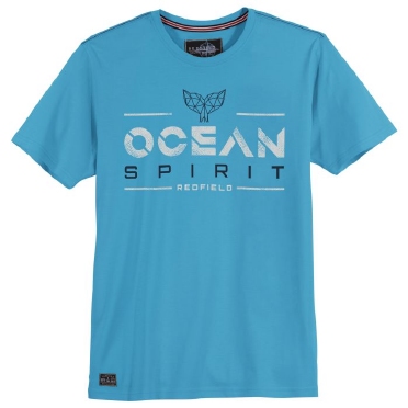 Redfield t-shirt 'Ocean Spirit', azur blauw