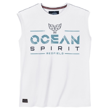 Redfield tanktop 'Ocean Spirit', wit