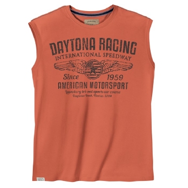 Redfield tanktop 'Daytona Racing', koraal