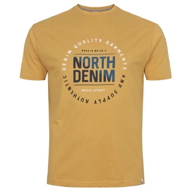 North 56Denim T-shirt print NorthDenim, maisgeel