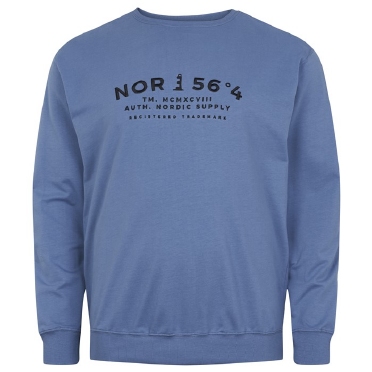 North 56°4 zomer sweater 'NOR 56°4', sky blue