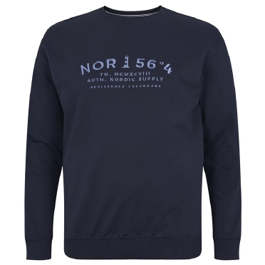 North 56°4 zomer sweater 'NOR 56°4', navy