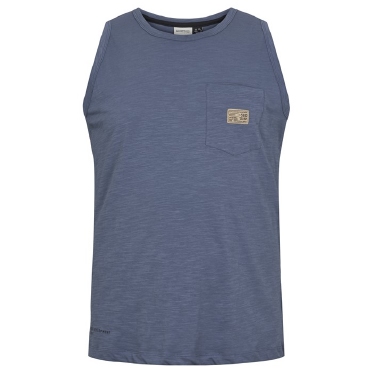 North 56Denim Singlet m. borstzakje, blue