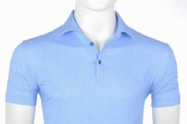 Eden Valley Polo m. stretch regular fit, light blue