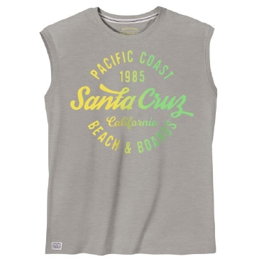 Redfield tanktop print 'Santa Cruz', grijs