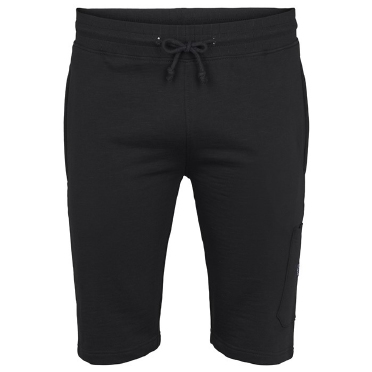 North 56°4 sweat shorts m. tricot boord, zwart