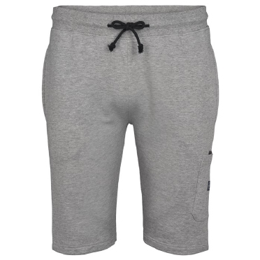 North 56°4 sweat shorts m. tricot boord, grijs mellee