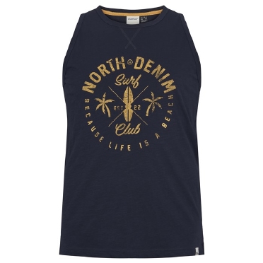 North 56Denim Singlet 'Surf Club', navy