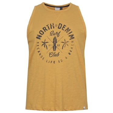 North 56Denim Singlet 'Surf Club', sunflower