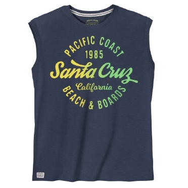 Redfield tanktop print 'Santa Cruz', navy