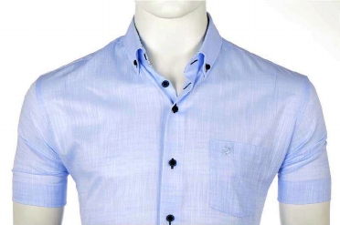 Eden Valley overhemd regular fit, uni l. blauw