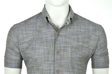 Eden Valley overhemd regular fit, uni olijfgroen