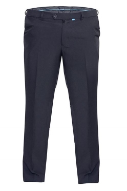 Terlenka broek m. rekbare taille, navy blauw
