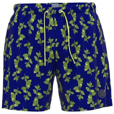 Ceceba Zwemshorts, navy-groen blad