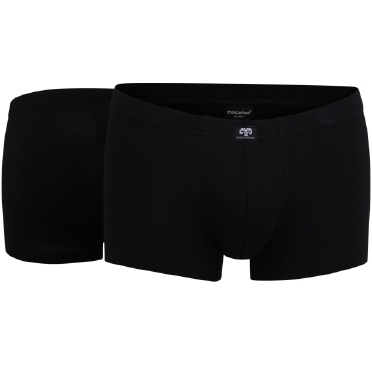 Konvex boxerpant m. stretch (set van 2), zwart