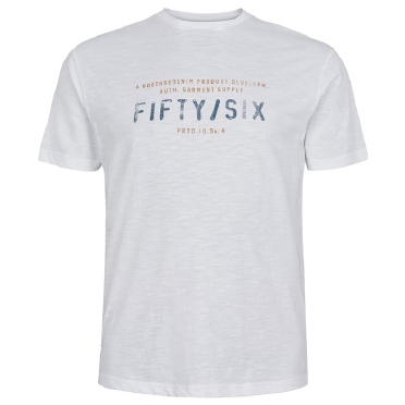 North 56Denim T-shirt print SIXTY/SIX, wit