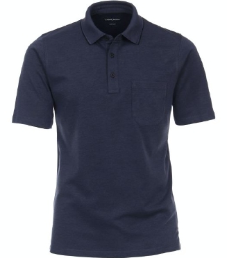 Casa Moda zomer polo m. borstzakje, uni navy blauw