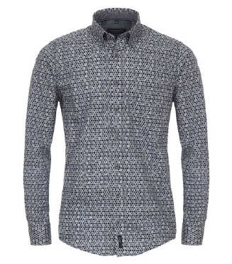 Casa Moda overhemd Casual Fit, bolletjes gr-bl