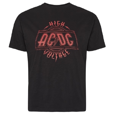 North 56Denim T-shirt print 'AC/DC', zwart