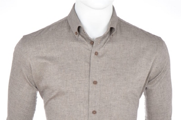Eden Valley overhemd regular fit, dark beige