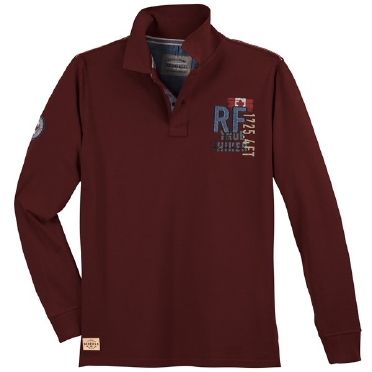 Redfield Polo piqué LM 'The Rockies', barolo