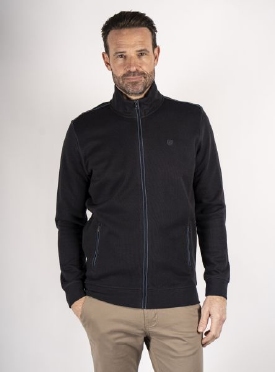 Pre End Sweat cardigan m. rits, donkerblauw