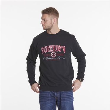 North 56°4 sweater 'NOR 56°4', zwart
