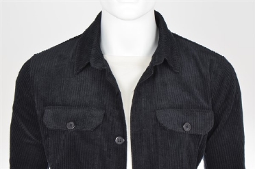 Eden Valley Overshirt Manchester rib, navy