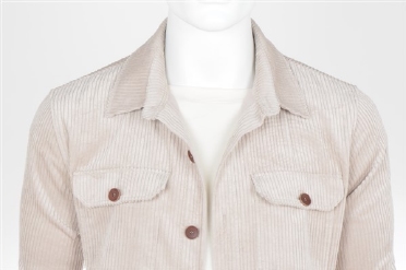Eden Valley Overshirt Manchester rib, sand/beige
